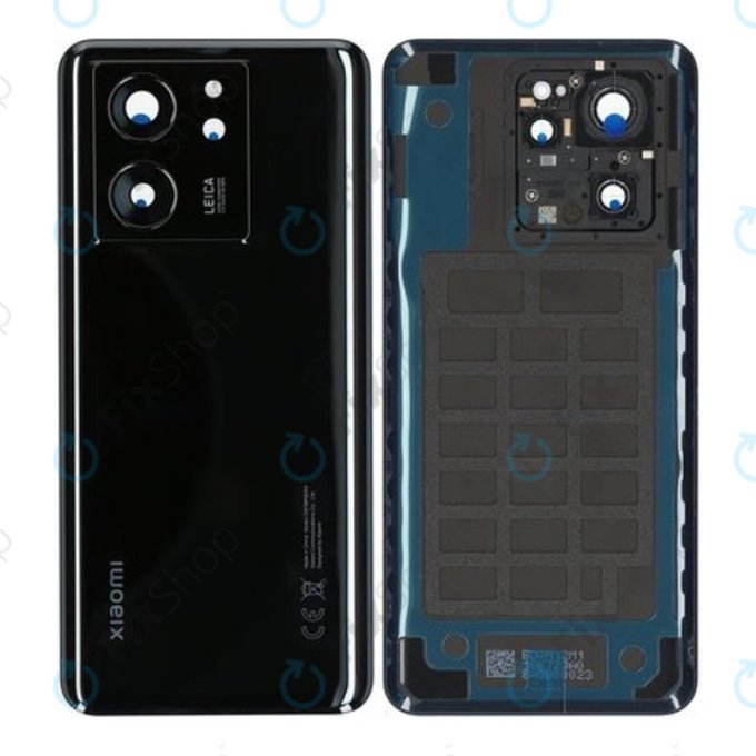 Tylna pokrywa baterii do Xiaomi 13T, 13T Pro, 5600220M1200, Czarny, Black, Genuine Service Pack