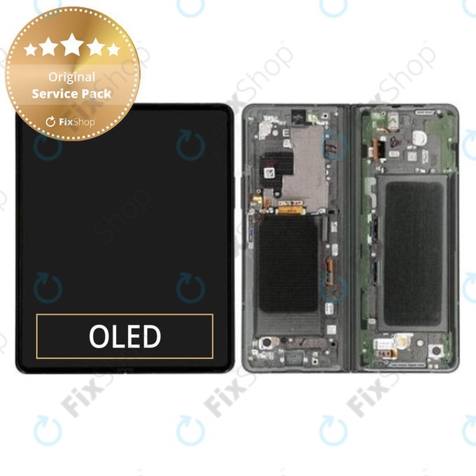 Wyświetlacz do Samsung Z Fold 3 F926B, Ekran dotykowy z ramką, GH82-26283B, Phantom Green, Genuine Service Pack