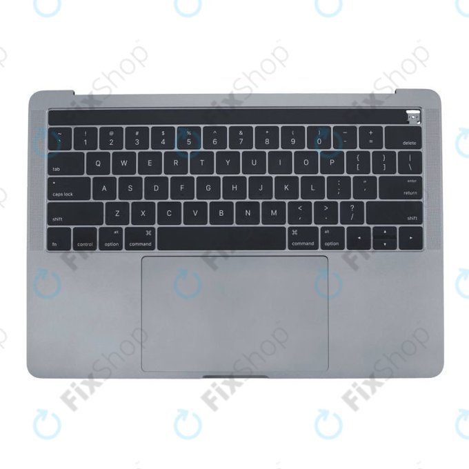 Górna ramka klawiatury z klawiaturą US, mikrofonem, trackpadem i głośnikami do MacBook Pro 13" A1706 (Late 2016 - Mid 2017), Space Gray