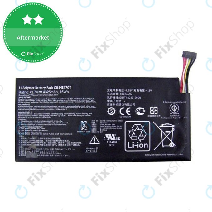 Bateria do Asus Google Nexus 7 (2012), C11-ME370T, 4325mAh