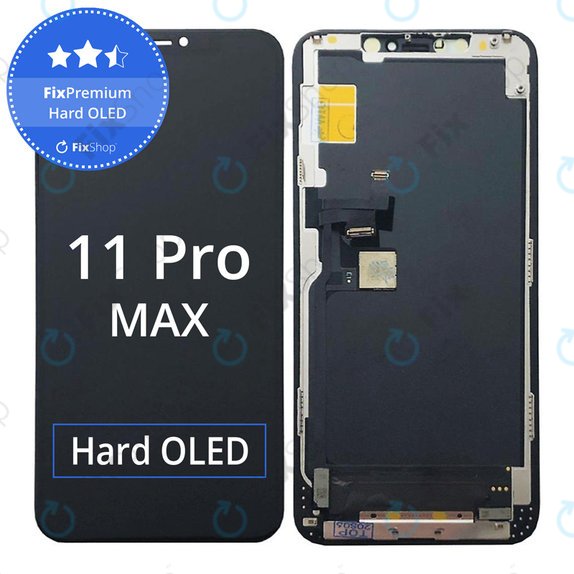 Wyświetlacz Hard OLED dla iPhone 11 Pro Max, Ekran dotykowy z ramką, FixPremium
