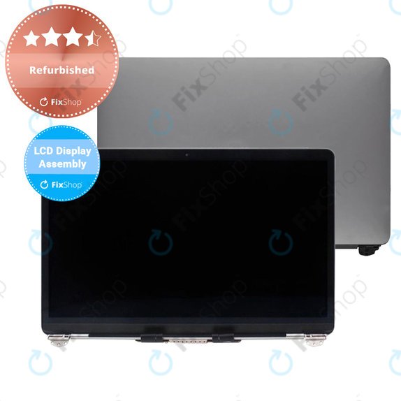 Zestaw wyświetlacza do MacBook Air 13", 2020, A2337, Space Gray, LCD, taśma Flex, jednostka sterująca, pokrywa tylna, zawiasy, Refursbihed