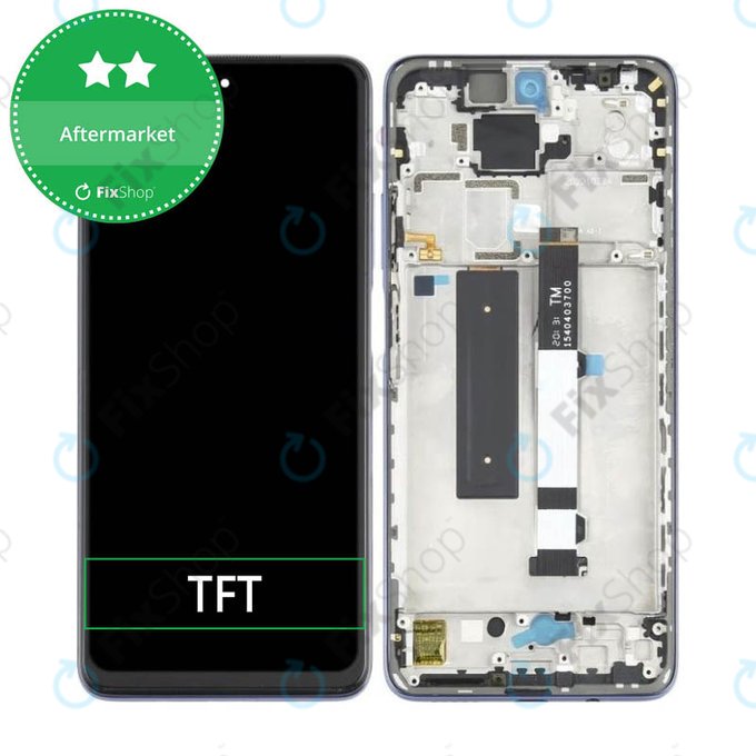 Wyświetlacz do Xiaomi Mi 10T Lite 5G, Ekran dotykowy z ramką, Pearl Grey, TFT