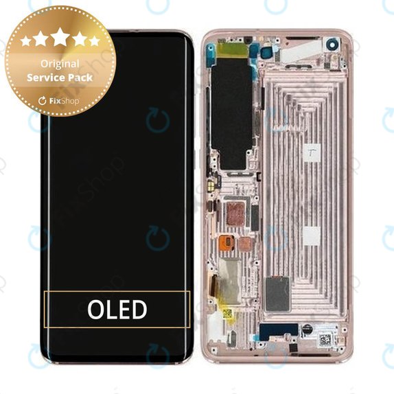 Wyświetlacz do Xiaomi Mi 10 Pro, Ekran dotykowy z ramką, 56000500J100, Alpine White, Genuine Service Pack