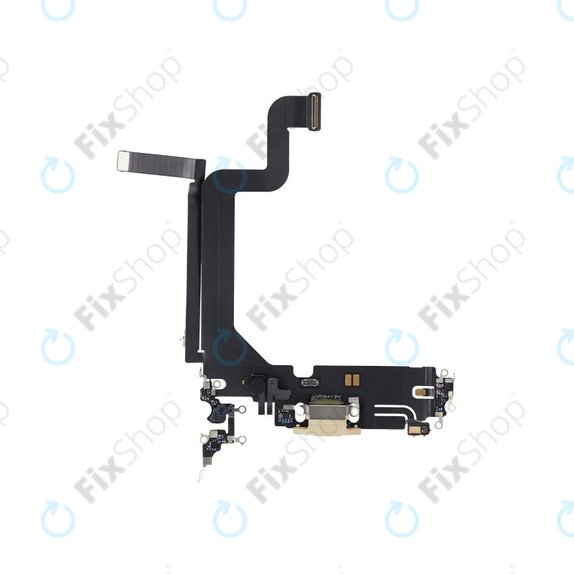 Złącze ładowania z taśmą flex do iPhone 14 Pro Max, Złoty, Gold