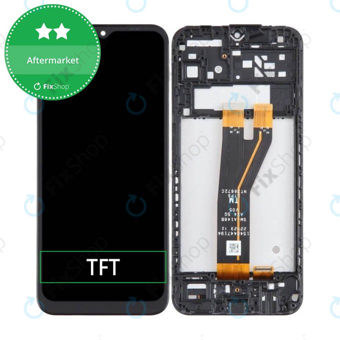 Wyświetlacz do Samsung A14 5G A146B, Ekran dotykowy z ramką, Czarny, Black, TFT