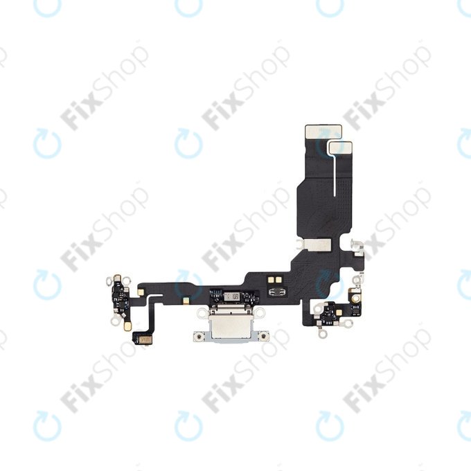 Złącze ładowania z taśmą flex do iPhone 15, Niebieski, Blue