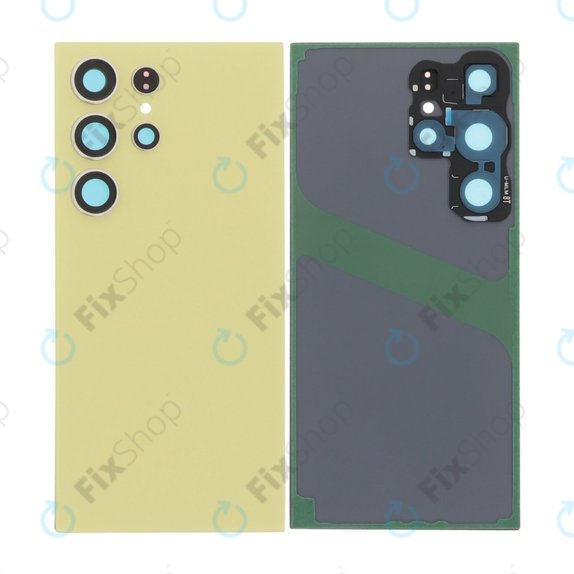 Tylna pokrywa baterii z kompletnym montażem do Samsung S24 Ultra S928B, Titanium Yellow