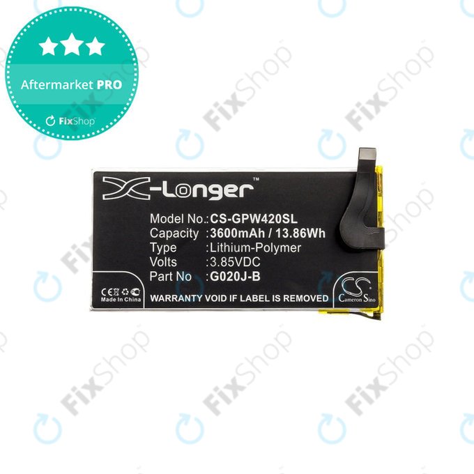 Bateria dla Google Pixel 4 XL, 3600mAh, Li-Pol, 3.85 V, G020J-B, HQ