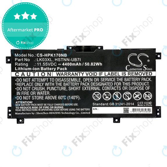 Bateria do HP Pavilion X360 15-CR0001NM, 4400mAh, Li-Ion, 11.55V, LK03XL, HQ