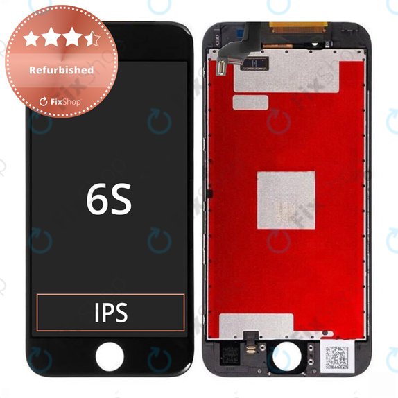 Wyświetlacz dla iPhone 6S, Black, Ekran dotykowy z ramką, Refurbished
