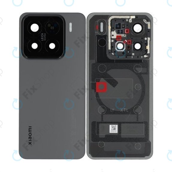 Tylna pokrywa baterii do Xiaomi 15 5G, 560067000O300, Czarny, Black, Genuine Service Pack