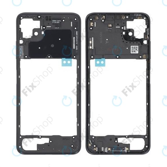 Ramka srodkowa do Samsung A22 5G A226B, GH81-20718A, szary, grey, Genuine Service Pack