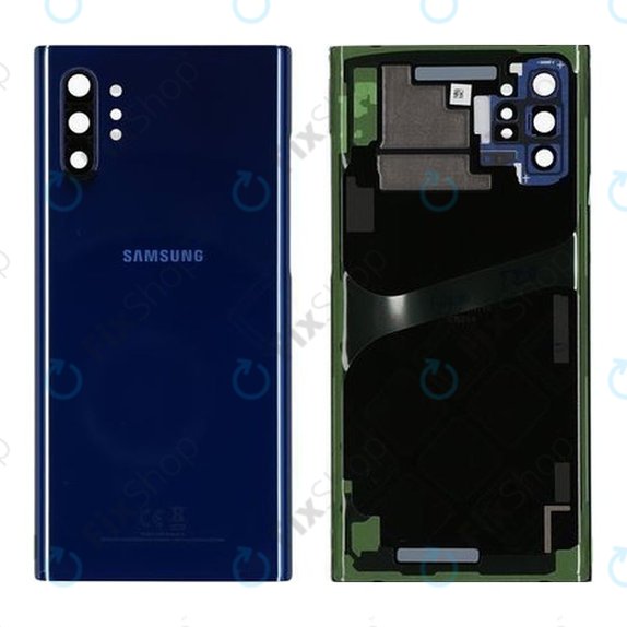 Tylna pokrywa baterii do Samsung Note 10 Plus N975F, GH82-20588D, Aura Blue, Genuine Service Pack