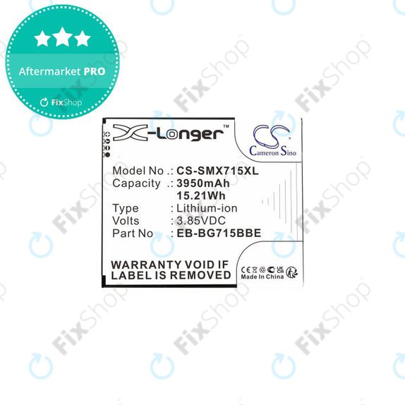 Bateria do Samsung Xcover Pro G715F, EB-BG715BB, 3950mAh, HQ