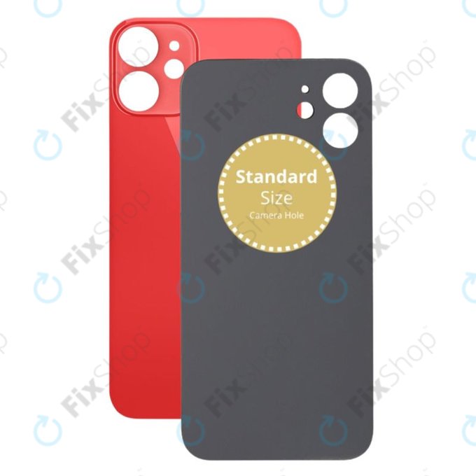 Tylne szklo pokrywy do iPhone 12 Mini, Czerwony, Red