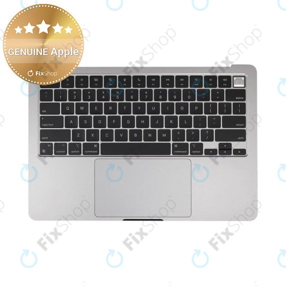Górna rama klawiatury do MacBook Air 13", A3113 (2024), z klawiaturą US i baterią, Space Gray, 661-40227, Genuine Apple