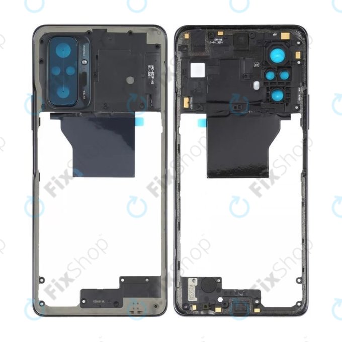 Ramka srodkowa do Xiaomi Redmi Note 10 Pro, Onyx Grey