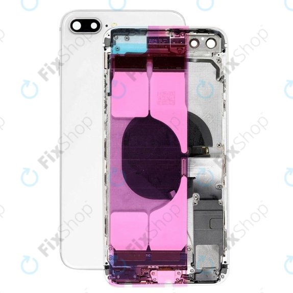 Tylna obudowa z malymi czesciami do iPhone 8 Plus, Srebrny, Silver