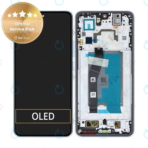 Wyświetlacz do Xiaomi 14T, Ekran dotykowy z ramką, Titan Blue, 5600050N12A00, Genuine Service Pack