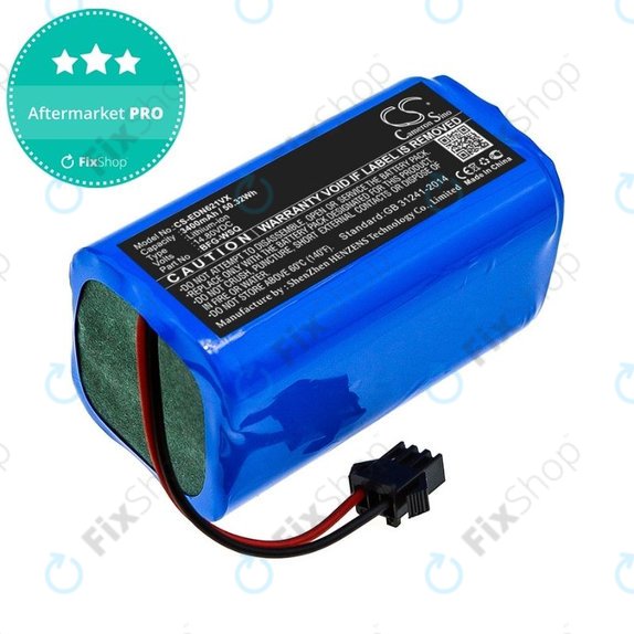 Bateria do Ecovacs Deebot N79, N79S, Eufy RoboVac-seria, Proscenic 850-seria, BFG-WSQ, ICR18650-26J-4S1P, UR18650ZY-4S1P-AAM, Li-Ion, 14,4V 3400mAh, HQ