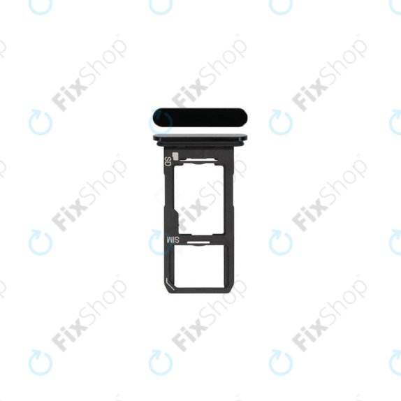 Tacka SIM do Sony Xperia 1 II, A5019824A, Czarny, Black, Genuine Service Pack