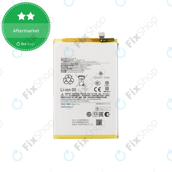 Bateria do Xiaomi Redmi A5 4G, BP5E, 5200mAh