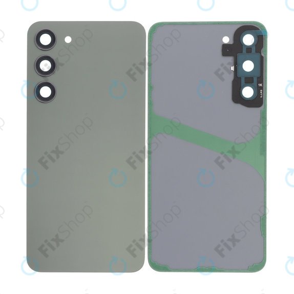 Tylna pokrywa baterii z kompletnym montażem do Samsung S23 Plus S916B, Zielony, Green