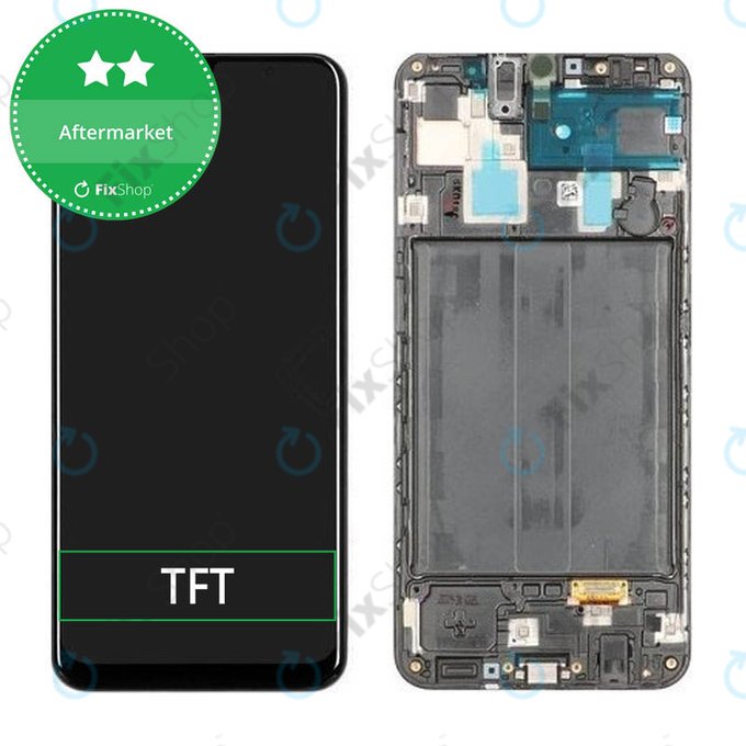 Wyświetlacz do Samsung A30 A305F, Ekran dotykowy z ramką, TFT