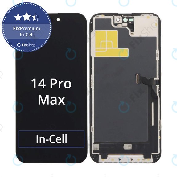 Wyświetlacz In-Cell FHD dla iPhone 14 Pro Max, Ekran dotykowy z ramką, FixPremium
