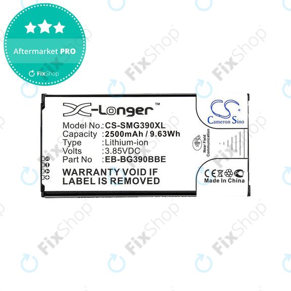 Bateria do Samsung Xcover 4 G390F, EB-BG390BBE, 2500mAh, HQ