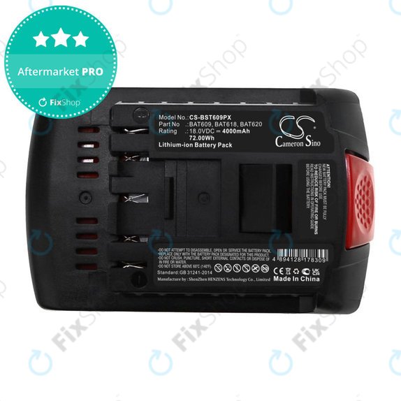 Bateria do Bosch 17618, Gsb 18, 4000mAh, Li-Ion, 18V, BAT620, HQ