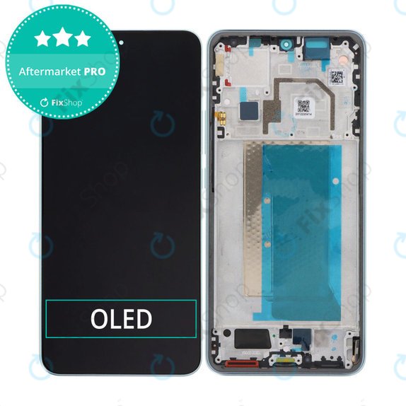 Wyświetlacz OLED do Xiaomi 13T, 13T Pro, Ekran dotykowy z ramką, Meadow Green