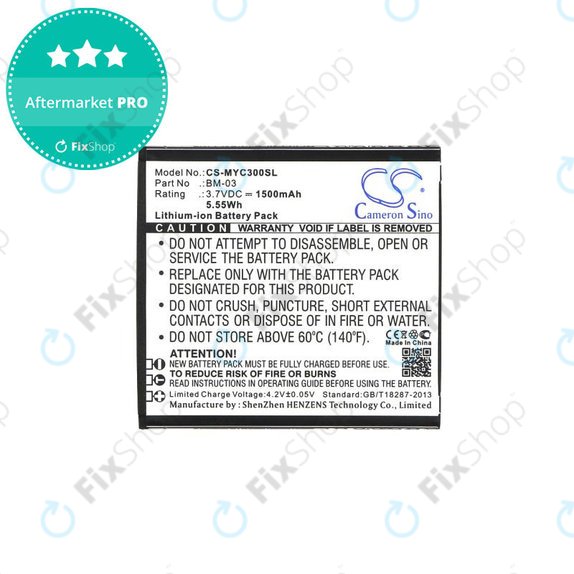 Bateria do MyPhone Funky, 1500mAh, Li-Ion, 3.7V, BM-03, HQ