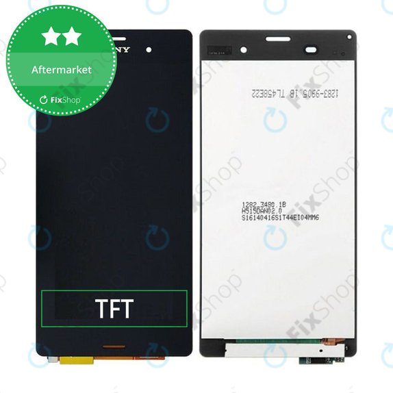 Wyświetlacz do Sony Xperia Z3 D6603, Ekran dotykowy bez ramki, Czarny, Black, TFT