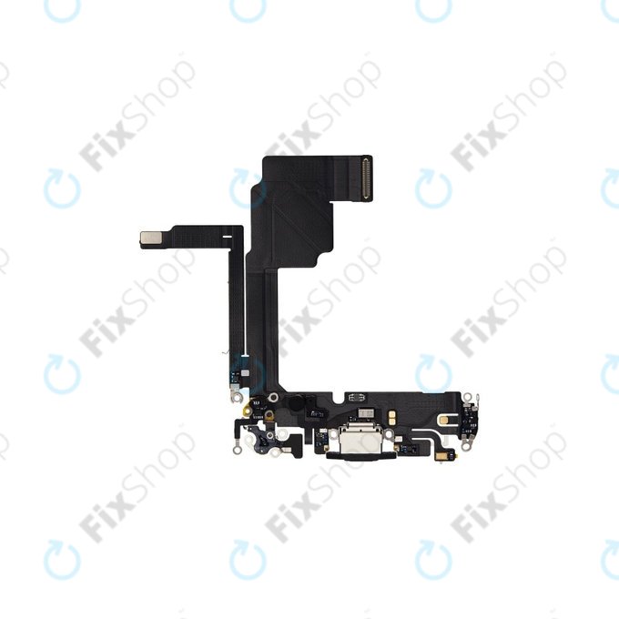 Złącze ładowania z taśmą flex do iPhone 15 Pro, Black Titanium