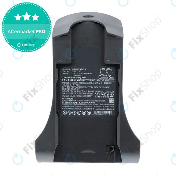 Bateria do Shark IZ, 3000mAh, Li-Ion, 25.2V, XSBT700, HQ
