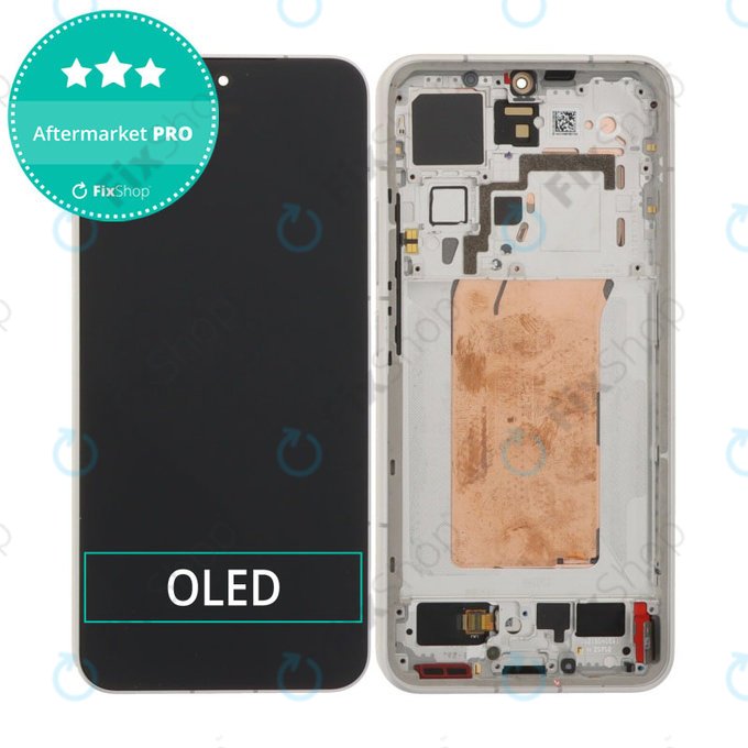 Wyświetlacz OLED do Xiaomi 15 5G, Ekran dotykowy z ramką, Biały, White