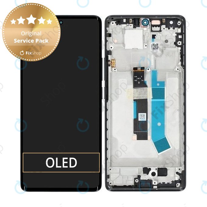 Wyświetlacz do Xiaomi Redmi Note 14 Pro 4G 24116RACCG, Ekran dotykowy z ramką, Midnight Black, 560003000O600, Genuine Service Pack