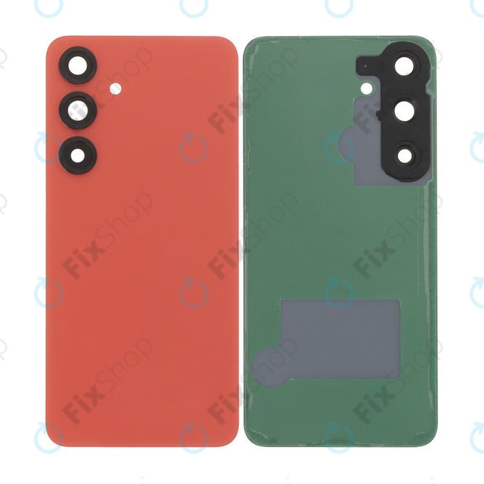 Tylna pokrywa baterii z kompletnym montażem do Samsung S25 Plus, Coralred