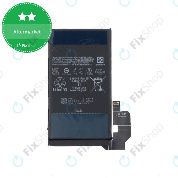 Bateria do Google Pixel 8 Pro, GUKD8, 5050mAh