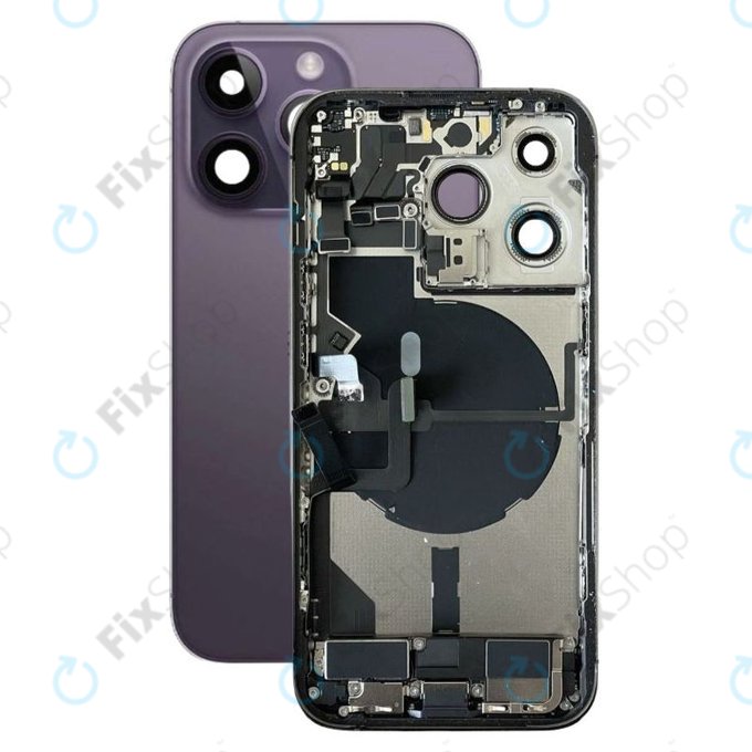 Tylna obudowa z malymi czesciami do iPhone 14 Pro, Deep Purple