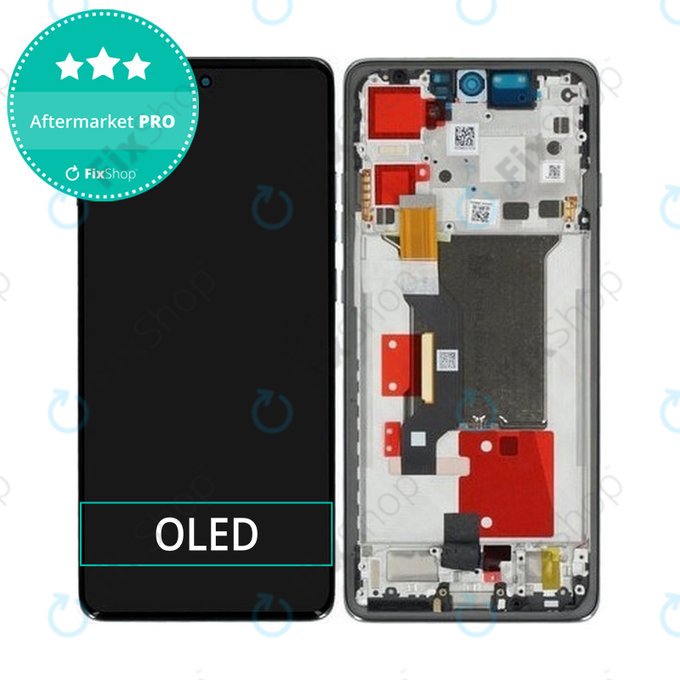 Wyświetlacz OLED do Motorola Edge 60 Pro, Ekran dotykowy z ramką, Shadow