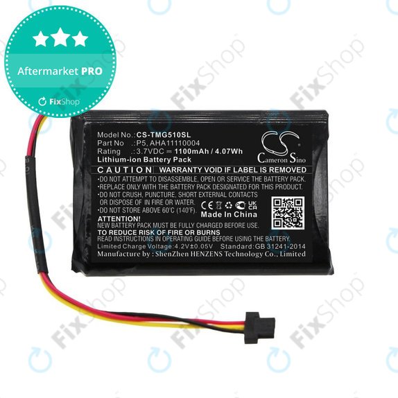 Bateria do TomTom Go 510, 1100mAh, Li-Ion, 3.7V, AHA11110004, HQ