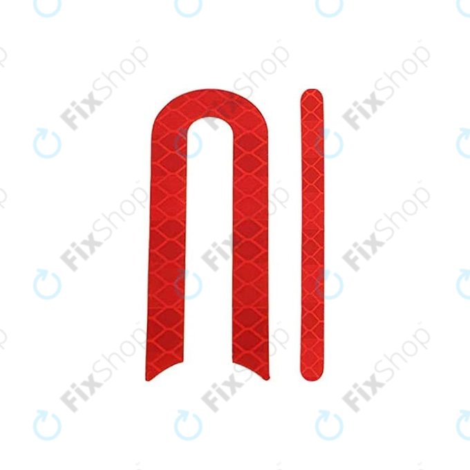 Naklejki Odbijające Pełen Zestaw (Czerwony) do Xiaomi Mi Electric Scooter 2 M365