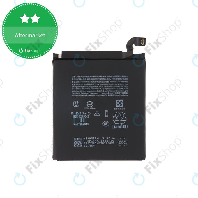 Bateria dla Google Pixel 10, G20M7, 4970mAh