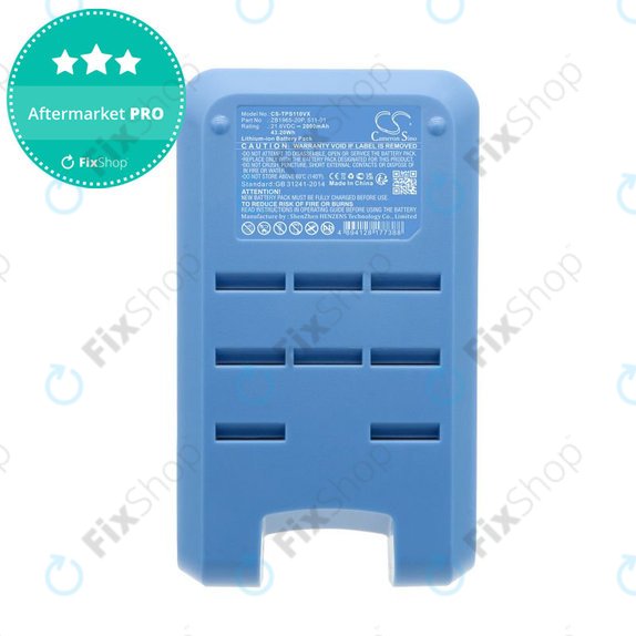 Bateria do Tineco Pure One S11, A11, 2000mAh, Li-Ion, 21.6V, ZB1965-20P, HQ