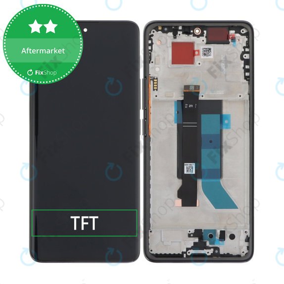 Wyświetlacz do Xiaomi Redmi Note 14 Pro 5G 24090RA29G, Ekran dotykowy z ramką, Midnight Black, TFT