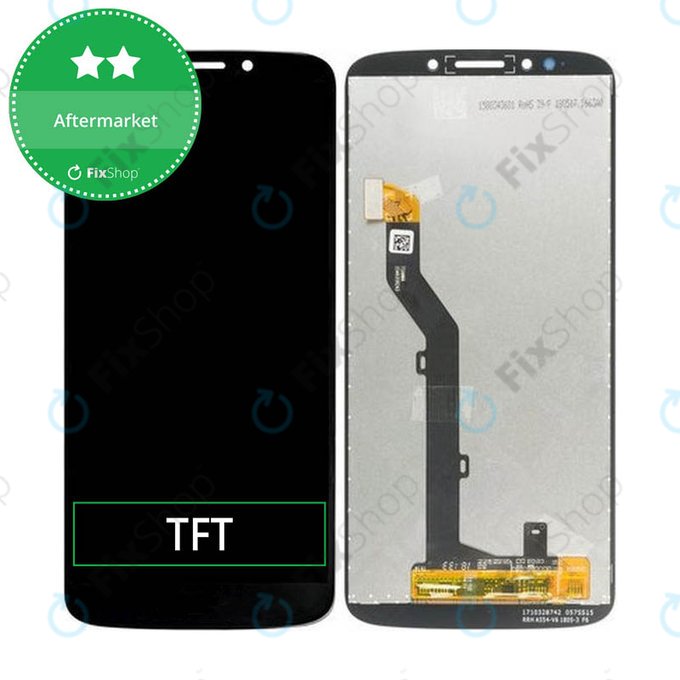 Wyświetlacz do Motorola Moto G6 Play XT1922, Ekran dotykowy bez ramki, Czarny, Black, TFT
