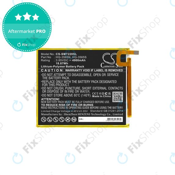 Bateria do Samsung Tab A7 Lite, HQ-3565N, 4900mAh, HQ